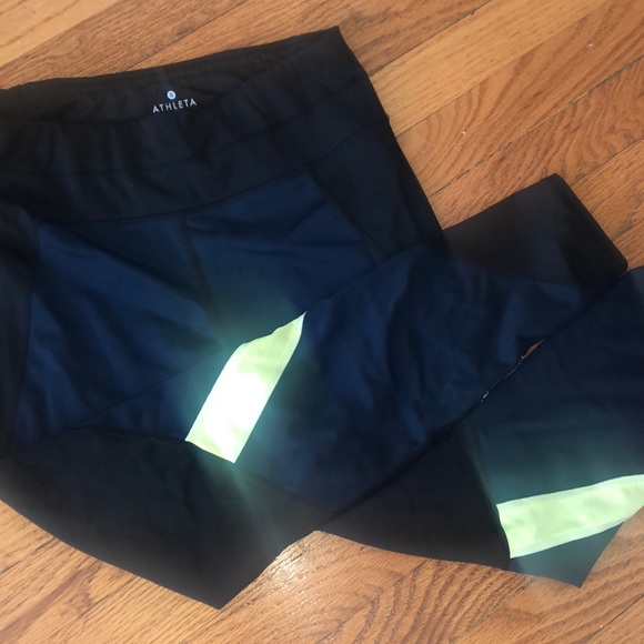 Athleta sonar colorblock running tights - Picture 2 of 7